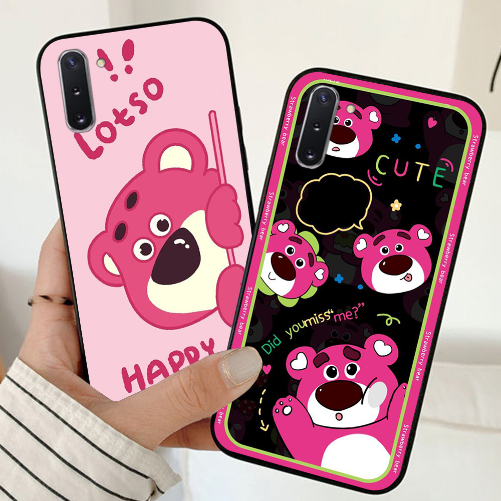 Ốp lưng Samsung note 10 / ss note 10 plus / ss note 10+ in hình gấu dâu cute siêu dễ thương