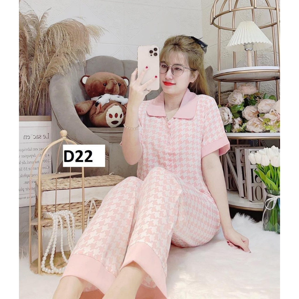 Set Pijama CỘC - DÀI hoạ tiết xinh sắn