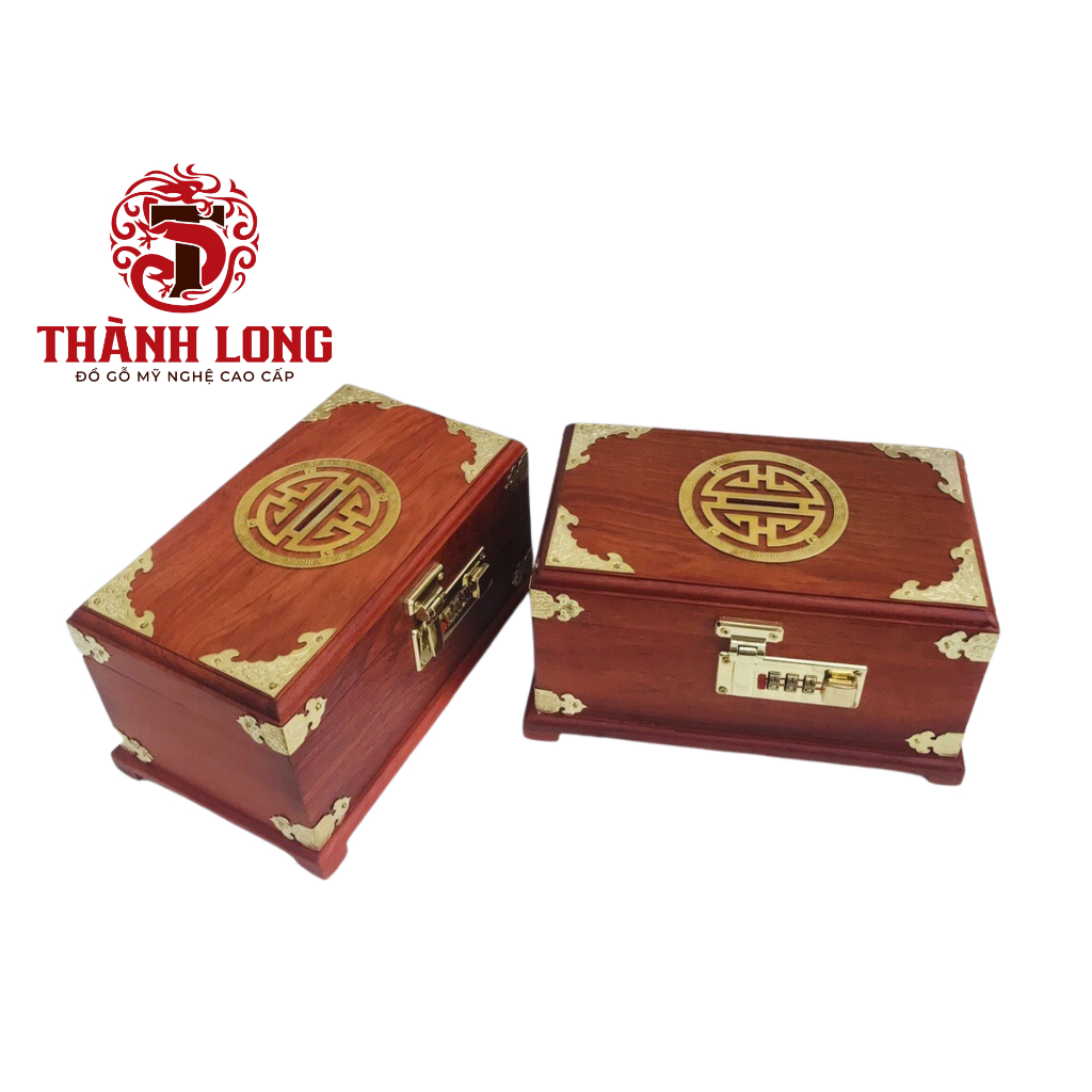 Hộp tiết kiệm đựng tiền chất liệu gỗ hương cao cấp NL21