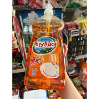 Nước rửa chén Mỹ Hảo 5X đậm đặc tinh dầu gừng & chanh chai 1.5kg