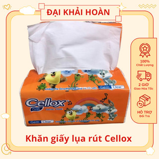 Khăn giấy lụa cellox thái lan – /gói| khăn giấy rút cao cấp| cellox cam vàng