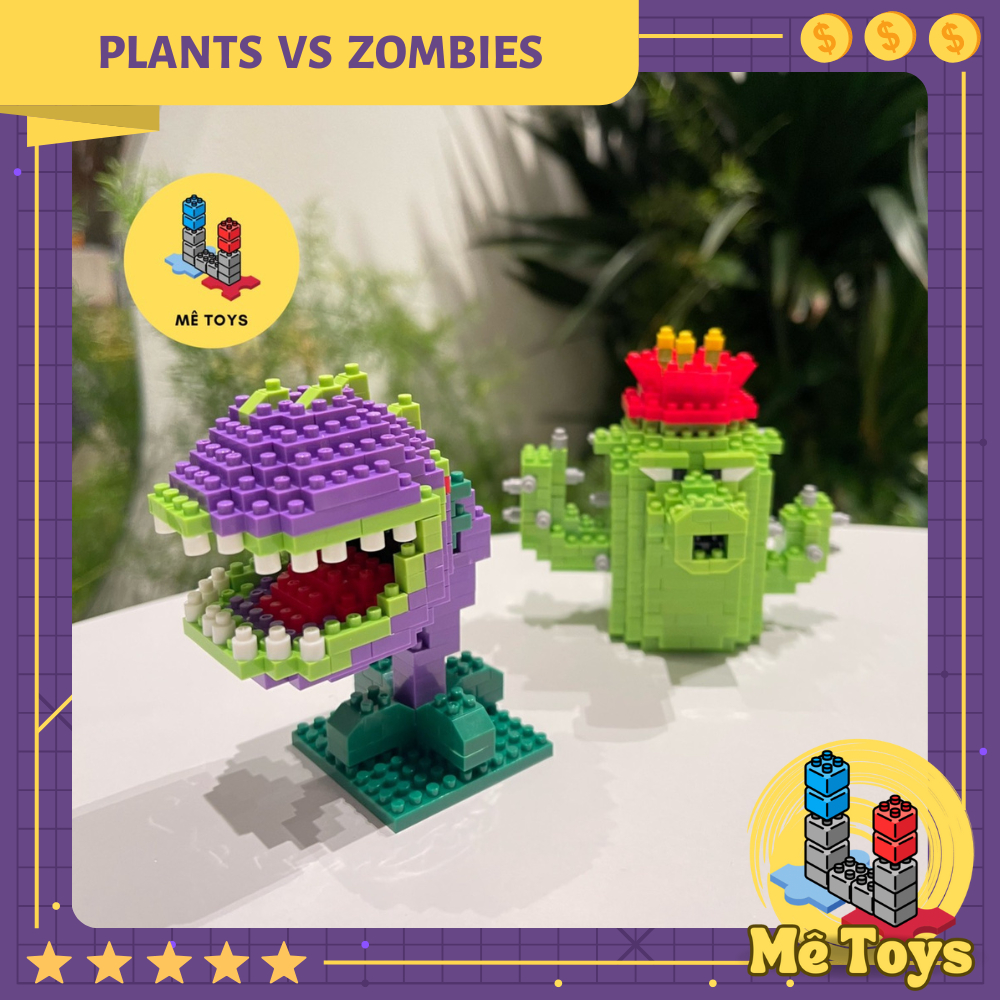 Đồ Chơi Cao Cấp - Lắp Ráp Mô Hình Plant Zombies Hoa Quả Nổi Giận - Thây Ma Mê Toys
