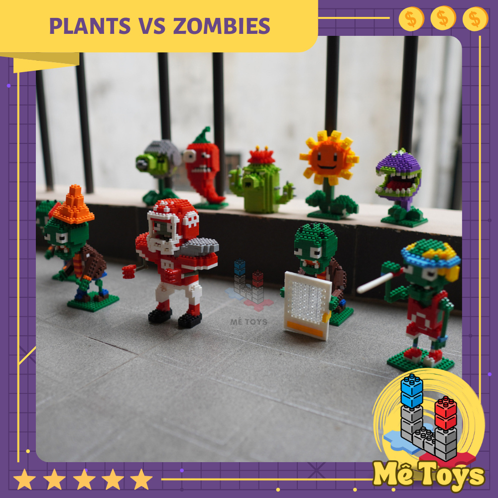 Đồ Chơi Cao Cấp - Lắp Ráp Mô Hình Plant Zombies Hoa Quả Nổi Giận - Thây Ma Mê Toys