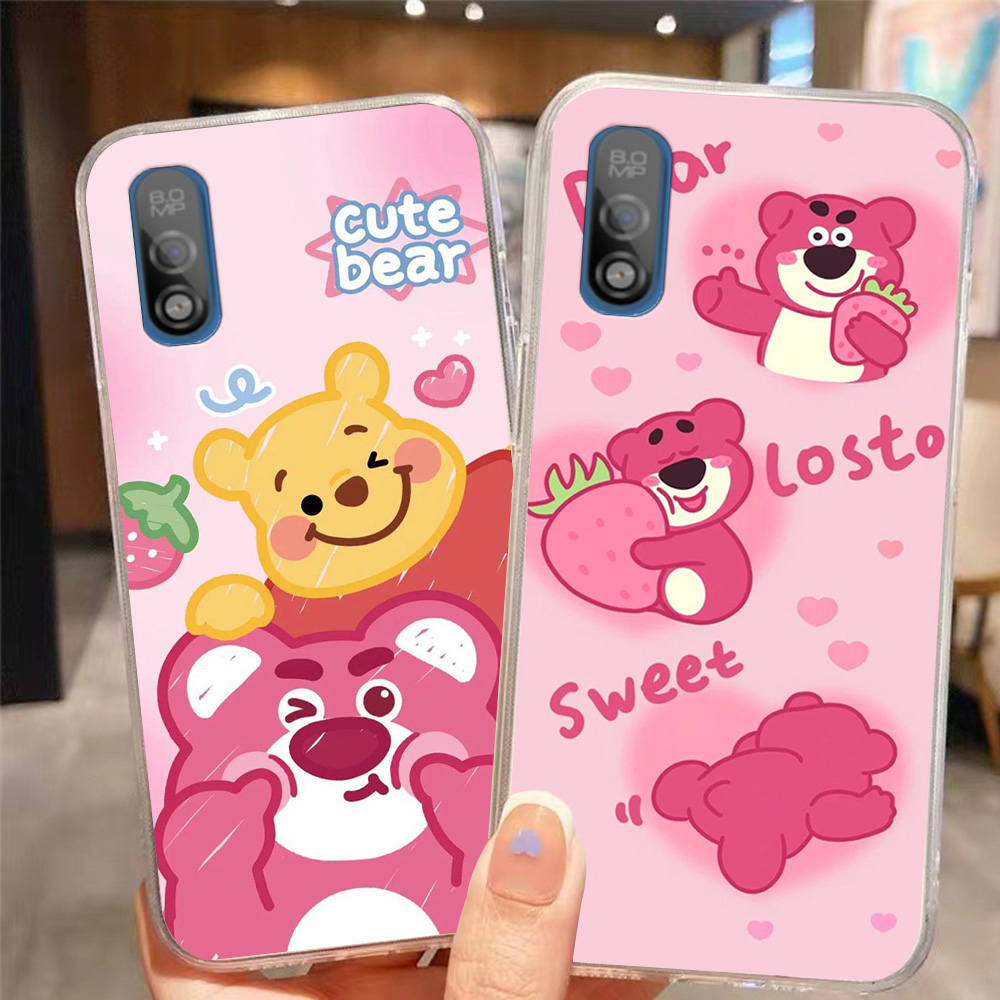 Ốp lưng vsmart Bee / vsmart Bee 3 in hình gấu dâu cute siêu dễ thương