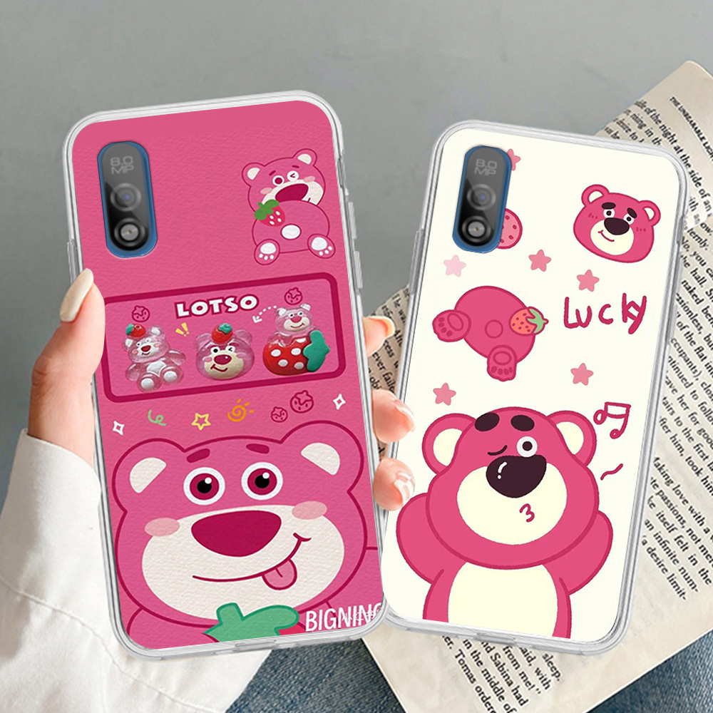 Ốp lưng vsmart Bee / vsmart Bee 3 in hình gấu dâu cute siêu dễ thương