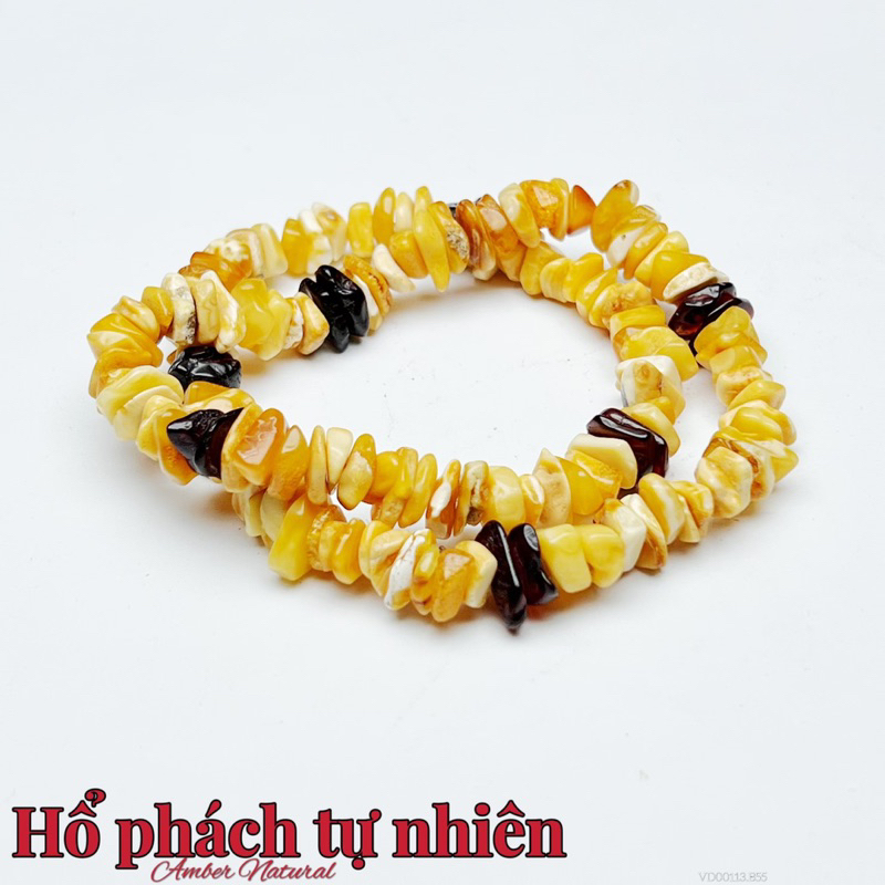 chuỗi hổ phách đá amber
