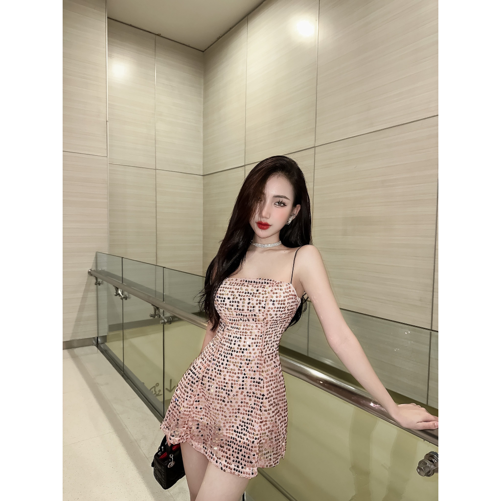 Đầm 2 Dây Body Lấp Lánh - 3436