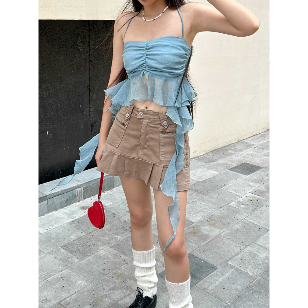 Chân Váy Xoè Xếp Ly Dáng Váy Ngắn Có Quần Trong Kiểu Dáng Hàn Quốc | LOLA SKIRT | Secodee
