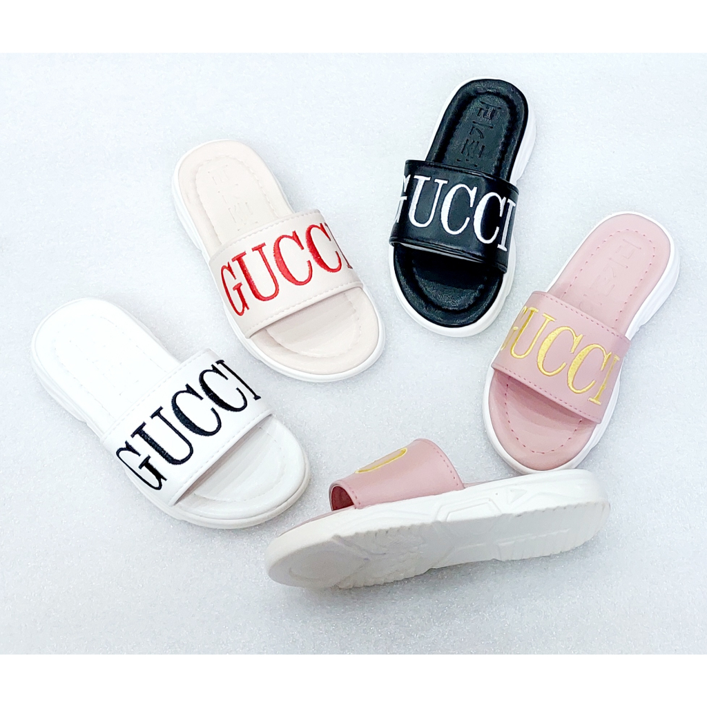 Dép lê cho bé,dép quai ngang thêu chữ êm mềm chống trơn trượt cho bé đi chơi đi học,G1