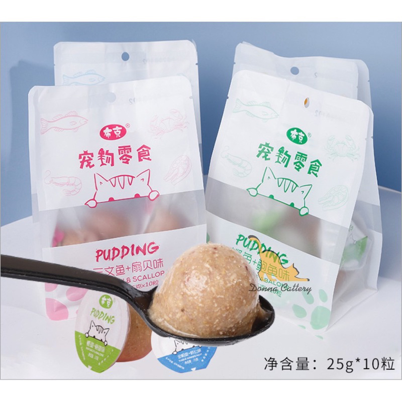 COMBO 5 viên Pudding hải sản cho chó mèo viên lẻ 25g siêu bổ dưỡng