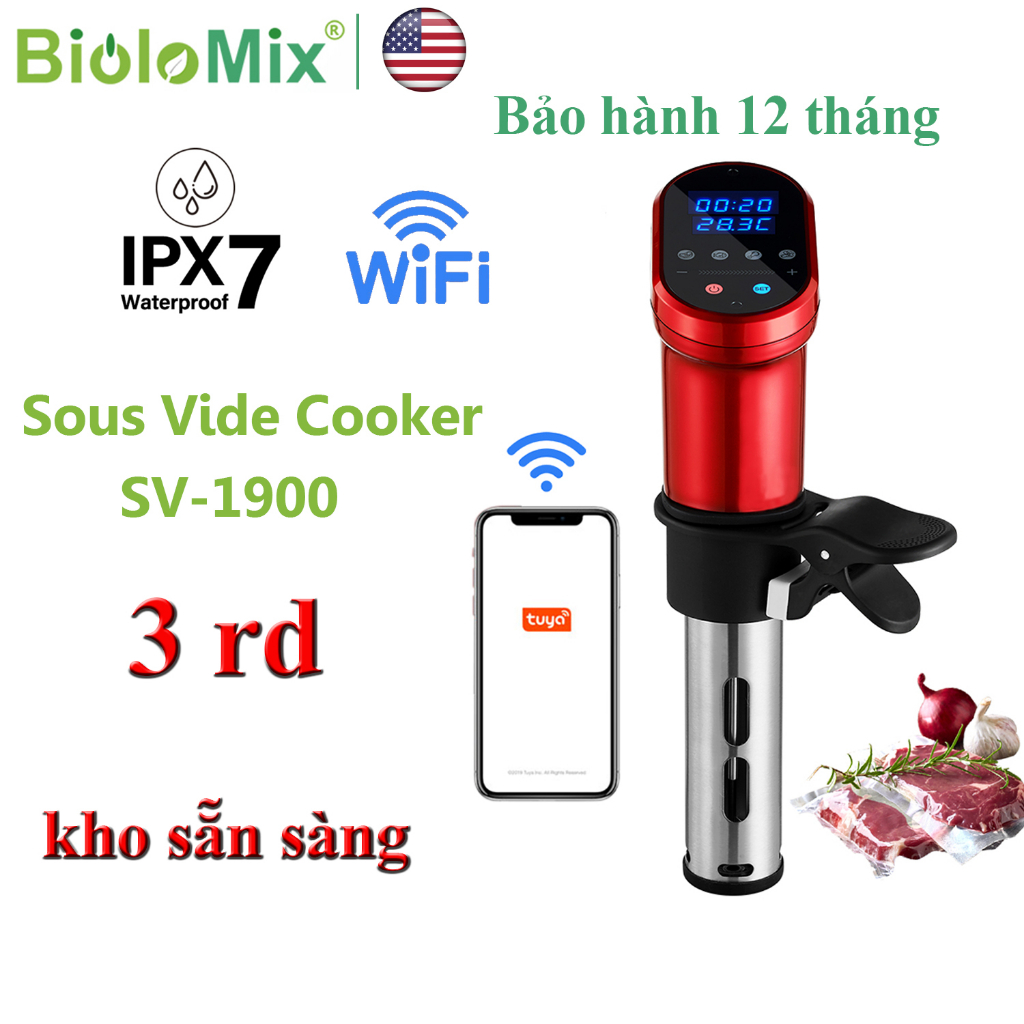 Máy nấu chậm Sous Vide Biolomix SV-1900 1200W - HÀNG NHẬP KHẨU (Bảo hành 1 năm)