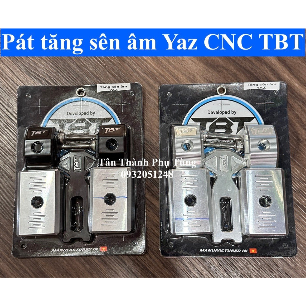 Pat tăng sên âm Yaz CNC TBT chính hãng kèm nẹp gấp phutungxe