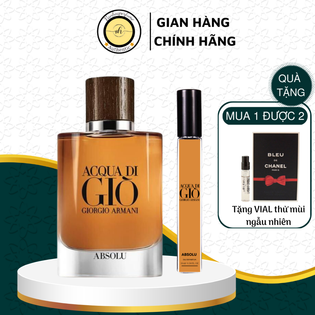 Nước hoa nam 𝗔𝗰𝗾𝘂𝗮 𝗗𝗶 𝗚𝗶𝗼 𝗔𝗯𝘀𝗼𝗹𝘂 (Giò Nâu)