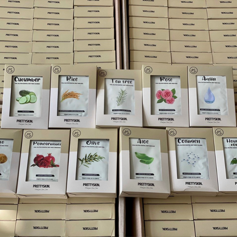 Mặt Nạ Giấy PrettySkin dưỡng da ngăn ngừa lão hóa 1 miéng