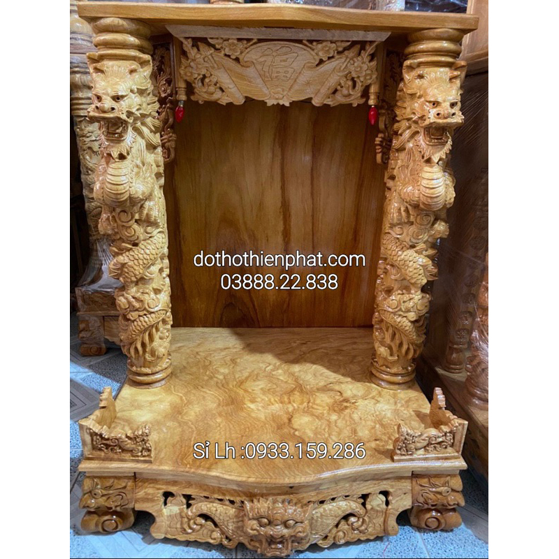 ( Giá tại xưởng ) tủ thờ thần tài gỗ gõ đỏ ngang 81cm giá sỉ 0388822838