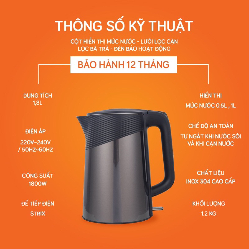 Ấm siêu tốc Unie UE-302