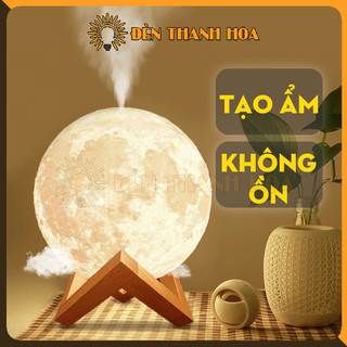 Máy Xông tinh dầu mặt trăng kiêm đèn ngủ, Máy Phun Sương Mặt Trăng tỏa hương thơm cho phùng ngủ - Đèn Thanh Hoa