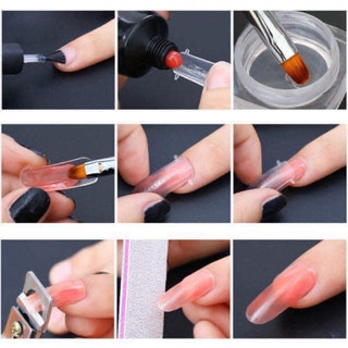 Gel gôm úp móng, đắp móng Huaxi (trắng, trong, hồng)