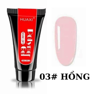 Gel gôm úp móng, đắp móng Huaxi (trắng, trong, hồng)