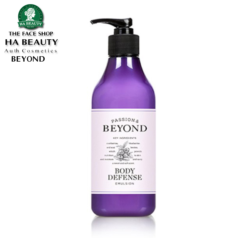 Sữa dưỡng thể cung cấp dưỡng chất Chống lão hóa giúp da Sáng bóng BEYOND Body Defense Emulsion 450ml Hàn Quốc