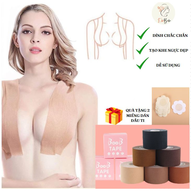 Cuộn băng dán nâng Ngực tạo khuôn và khe Có thể tạo nhiều kiểu đa dụng cho nữ Elle Belle tự tin diện đầm Hở lưng