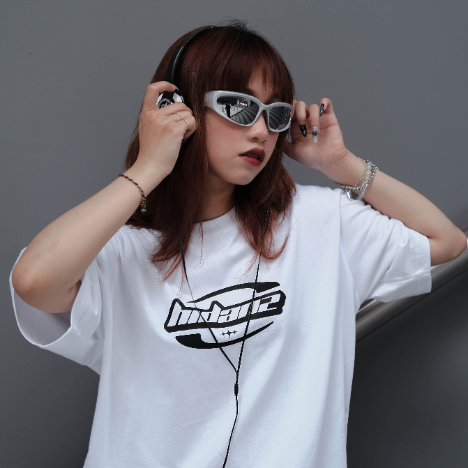 Áo thun Unisex tay lỡ cotton local brand HIDANZ - Y2K Logo