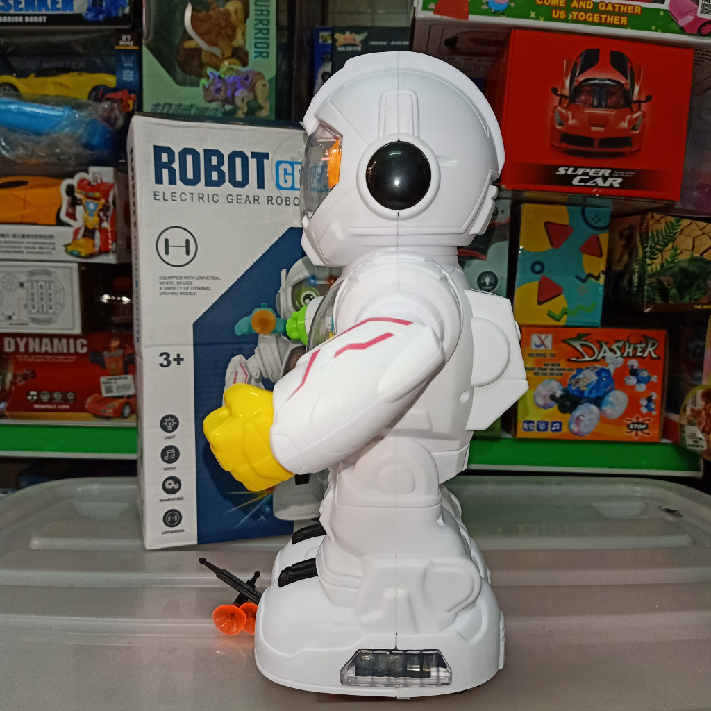 Đồ chơi robot chất lượng cao có đèn có nhạc di chuyển cảm ứng né vật cản quà tặng sinh nhật ý nghĩa cho bé trai bé gái