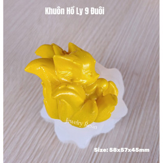 Khuôn hồ ly 9 đuôi, hồ ly 9 đuôi, khuôn silicone , khuôn epoxy resin