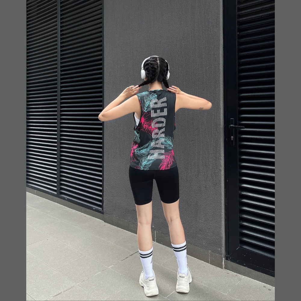 Áo tank top tập gym yoga nữ Fitme Train chất thun thể thao form rộng thoáng khí ATTT
