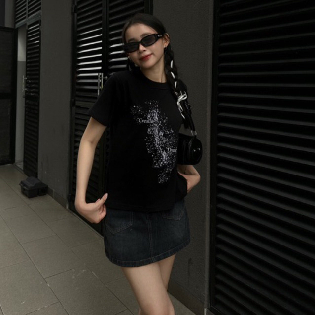 POINTED JEAN DEROSE SKIRT - Váy jean kèm quần bên trong (2 màu) | BigBuy360 - bigbuy360.vn