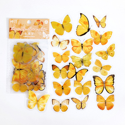 Set 40 sticker nhựa hình bướm