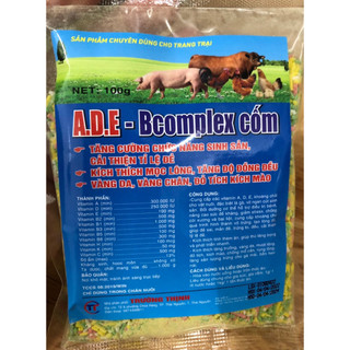 ADE Bc,omplex cốm 100gam Siêu mọc lông, tăng trọng nhanh