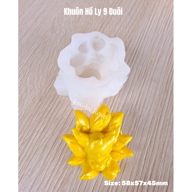 Khuôn Hồ Ly 9 Đuôi, Hồ Ly 9 Đuôi, Khuôn Silicone , Khuôn Epoxy Resin