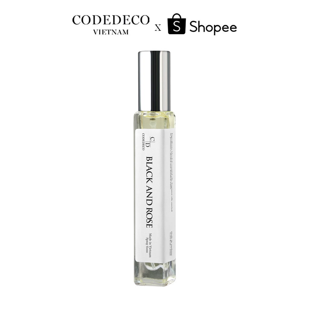 Tinh dầu thơm CODEDECO Black And Rose hấp dẫn, nam tính, gợi cảm - 10ml