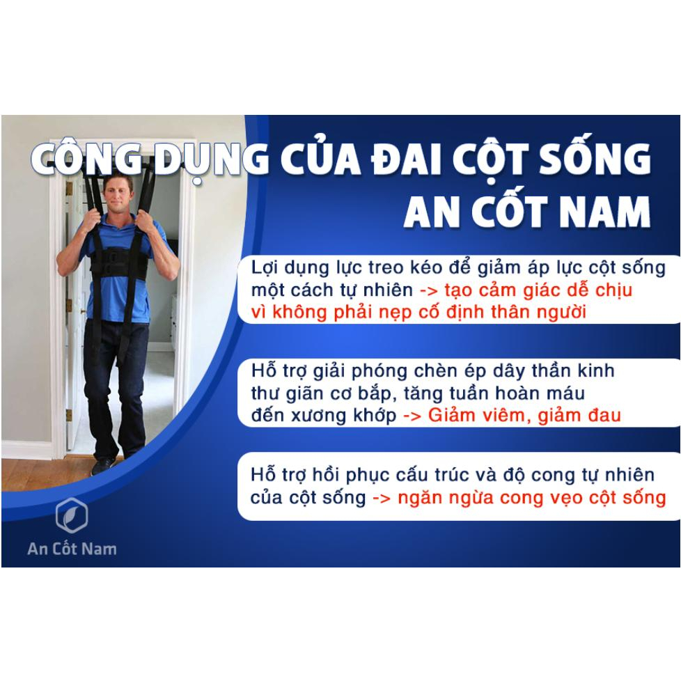 Đai Treo Kéo Giãn Cột Sống Lưng, Cải Tiến Đệm Nách - Cải Thiện Thoát Vị Thoái Hóa - AN CỐT NAM-NL1810 STORE