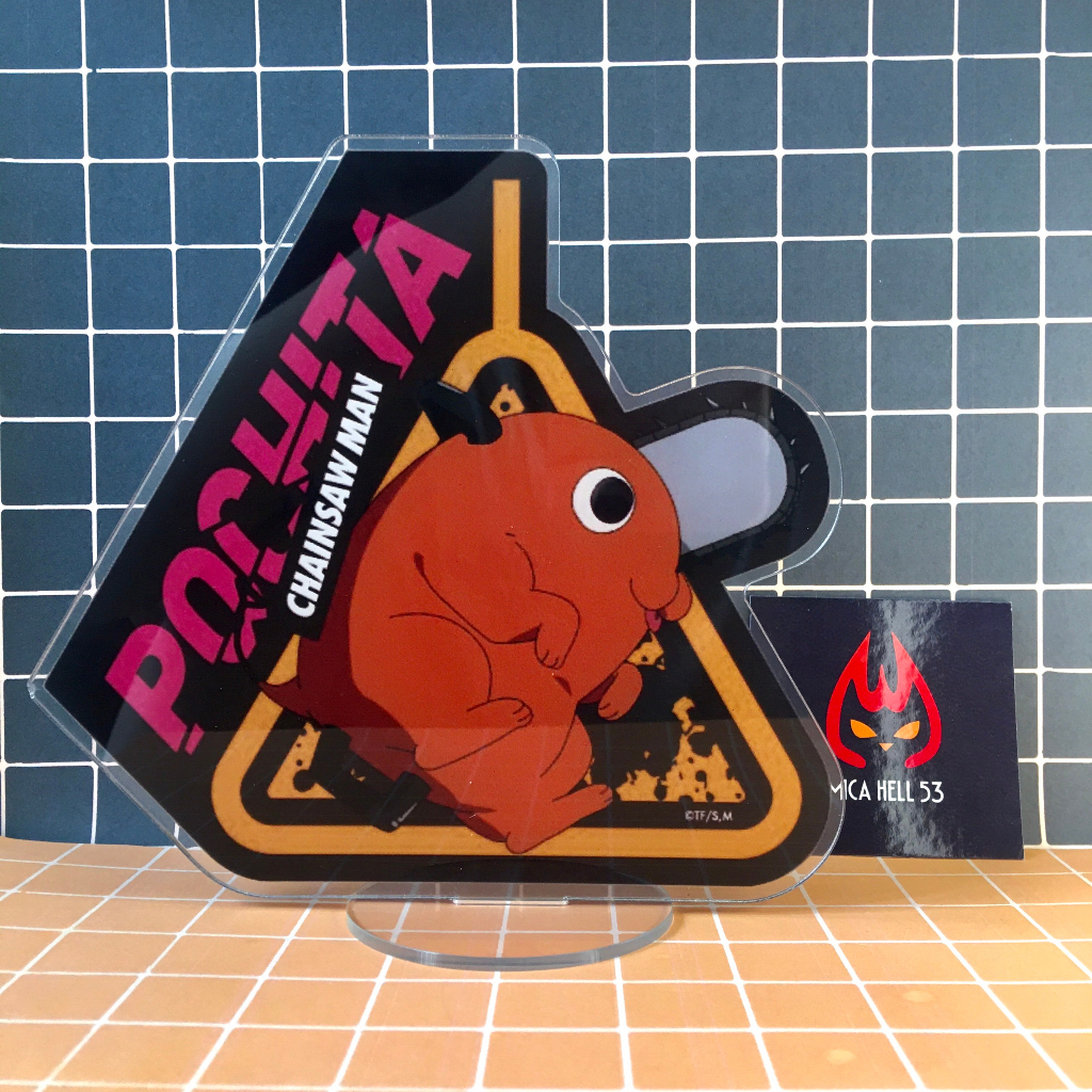 Standee Mica 15cm Tượng Mica Anime Chainsaw Man Standee Acrylic Khung Phá Cách SD7