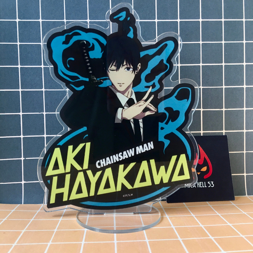 Standee Mica 15cm Tượng Mica Anime Chainsaw Man Standee Acrylic Khung Phá Cách SD7