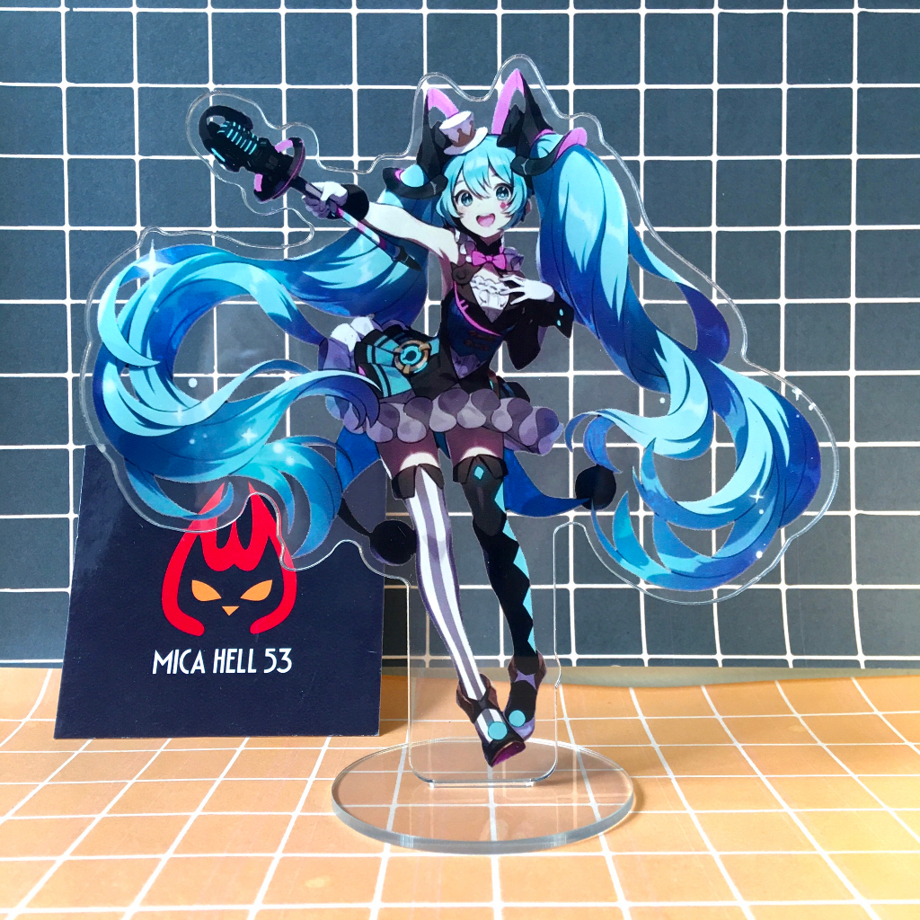 Standee Mica 15cm Tượng Mica Hatsune Miku Vocaloid Standee Acrylic Anime Manga Vocaloid SD10