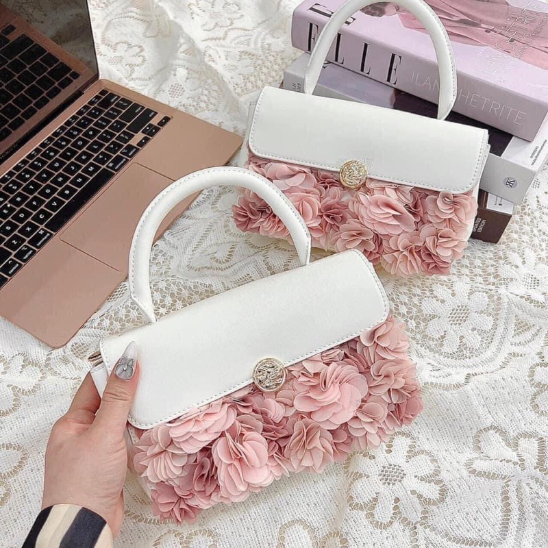 Order - Túi xách phom chữ nhật Floral Mesh - 50671505CK2
