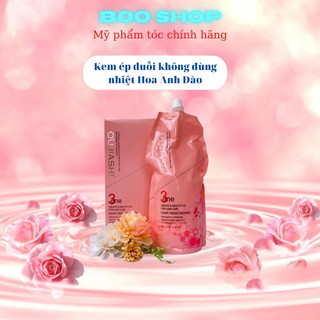Kem duỗi ép tóc hoa anh đào 1 lần không cần dùng dập định hình lần 2