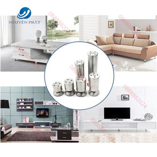 Chân bàn, chân kệ inox đế chống trượt cao cấp