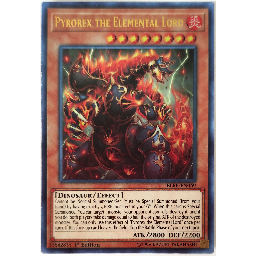 [Thẻ Yugioh] Pyrorex the Elemental Lord |EN| Ultra Rare