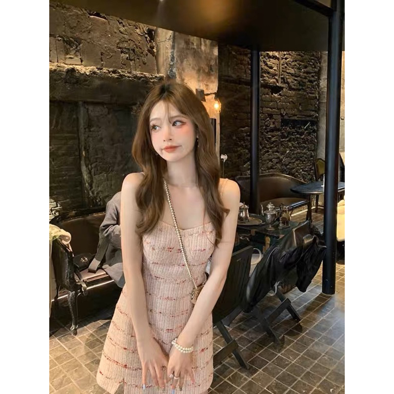 ORDER VÁY HAI DÂY XẺ TÀ CÚP NGỰC TWEED CAO CẤP