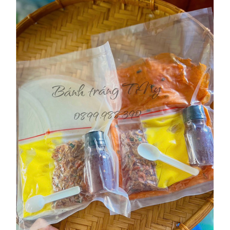 COMBO BÁNH TRÁNG PHƠI SƯƠNG MUỐI TÉP HÀNH PHI + BƠ