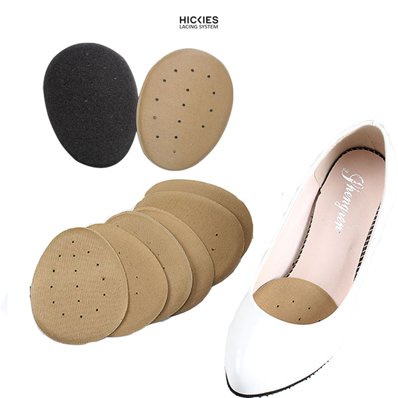 2 Miếng Lót Mũi Vải Có Lỗ Thoáng Khí Êm Ái Khi Di Chuyển-Màu da cho giày cao gót, búp bê - hickies lacing system