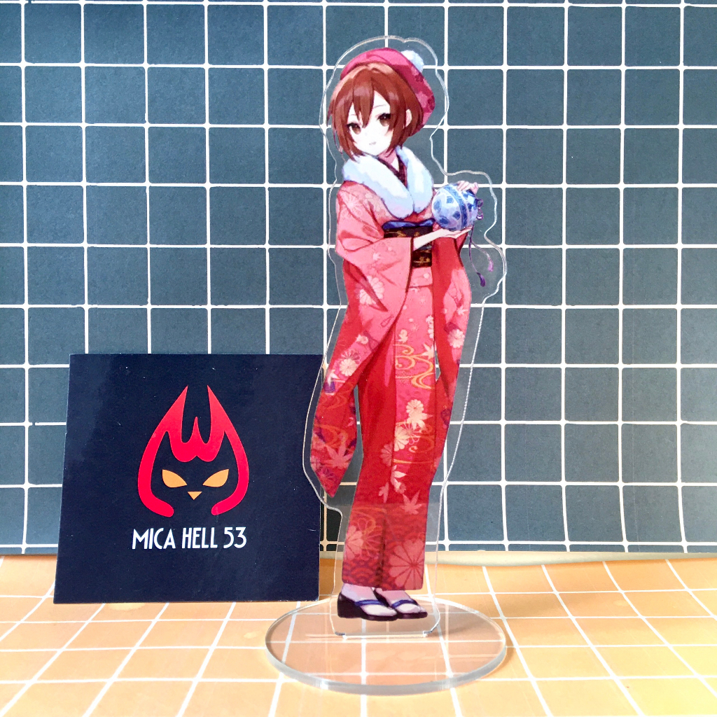 Standee Mica 15cm Tượng Mica Hatsune Miku Vocaloid Standee Acrylic Anime Manga Vocaloid Kimono SD5