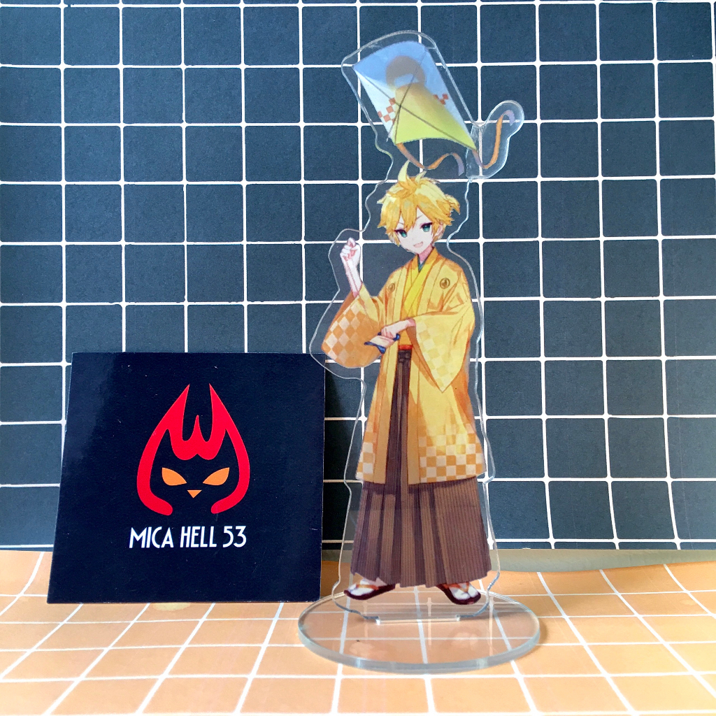Standee Mica 15cm Tượng Mica Hatsune Miku Vocaloid Standee Acrylic Anime Manga Vocaloid Kimono SD5