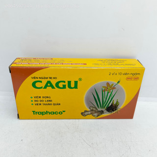 Viên ngậm ho CAGU Traphaco - giảm ho, ngứa rát họng, hộp 20 viên
