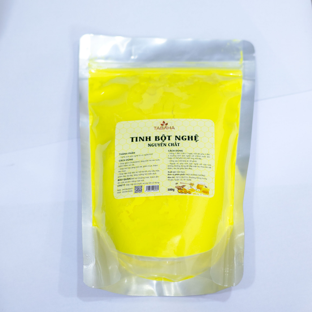 Tinh bột nghệ vàng nguyên chất TABAHA 300g