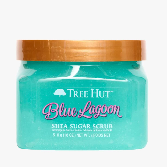Tẩy tế bào chết cơ thể Tree Hut Blue Lagoon Shea Sugar Scrub